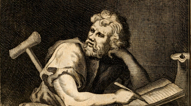 Epiktétosz képzeletbeli portréja egy 1715-ös oxfordi traktátumból / Fotó: Wikimédia Commons