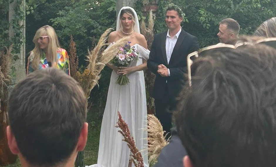Anđela Jovanović i Mihail Dudaš na venčanju