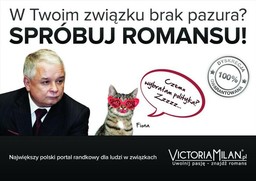Kaczyński twarzą portalu randkowego