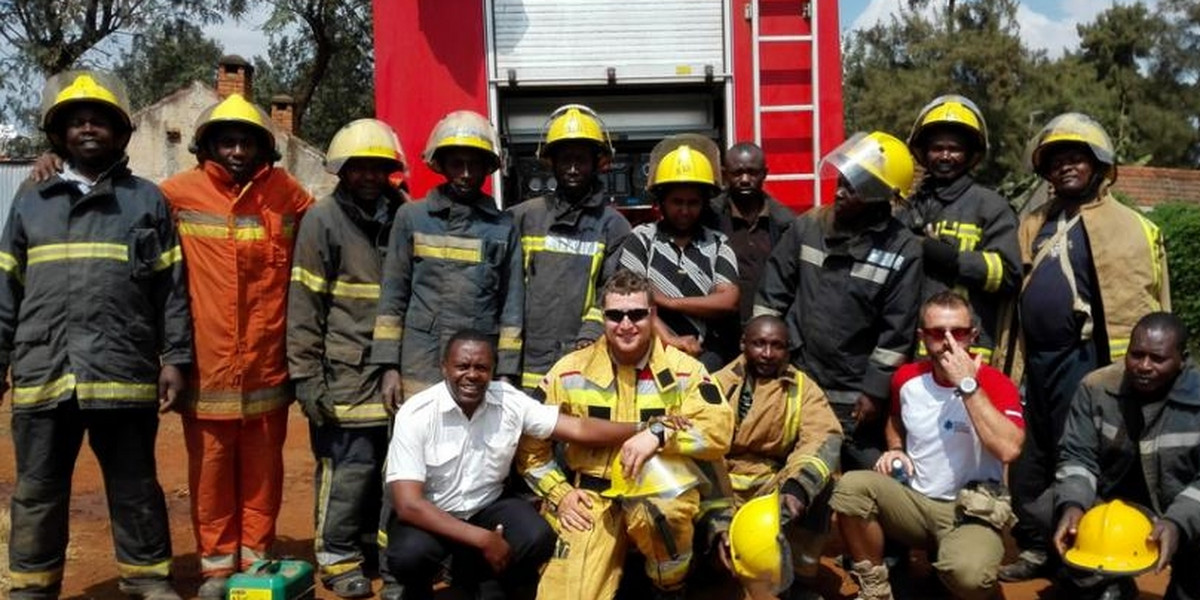 Strażak z Poznania na misji szkoleniowej w Afryce