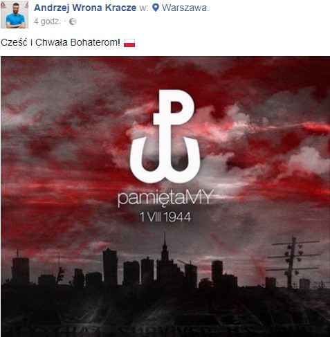 Andrzej Wrona na Facebooku