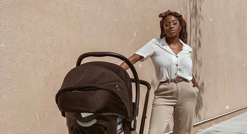 Ronke Raji shared how to lose post-pregnancy belly in just two months [Instagram/ Ronke Raji]