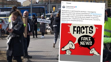 Policja apeluje o nieuleganie dezinformacji. "Zachowajmy spokój"