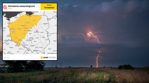Burze i wichury pędzą przez Polskę. Pół kraju z żółtymi alertami IMGW