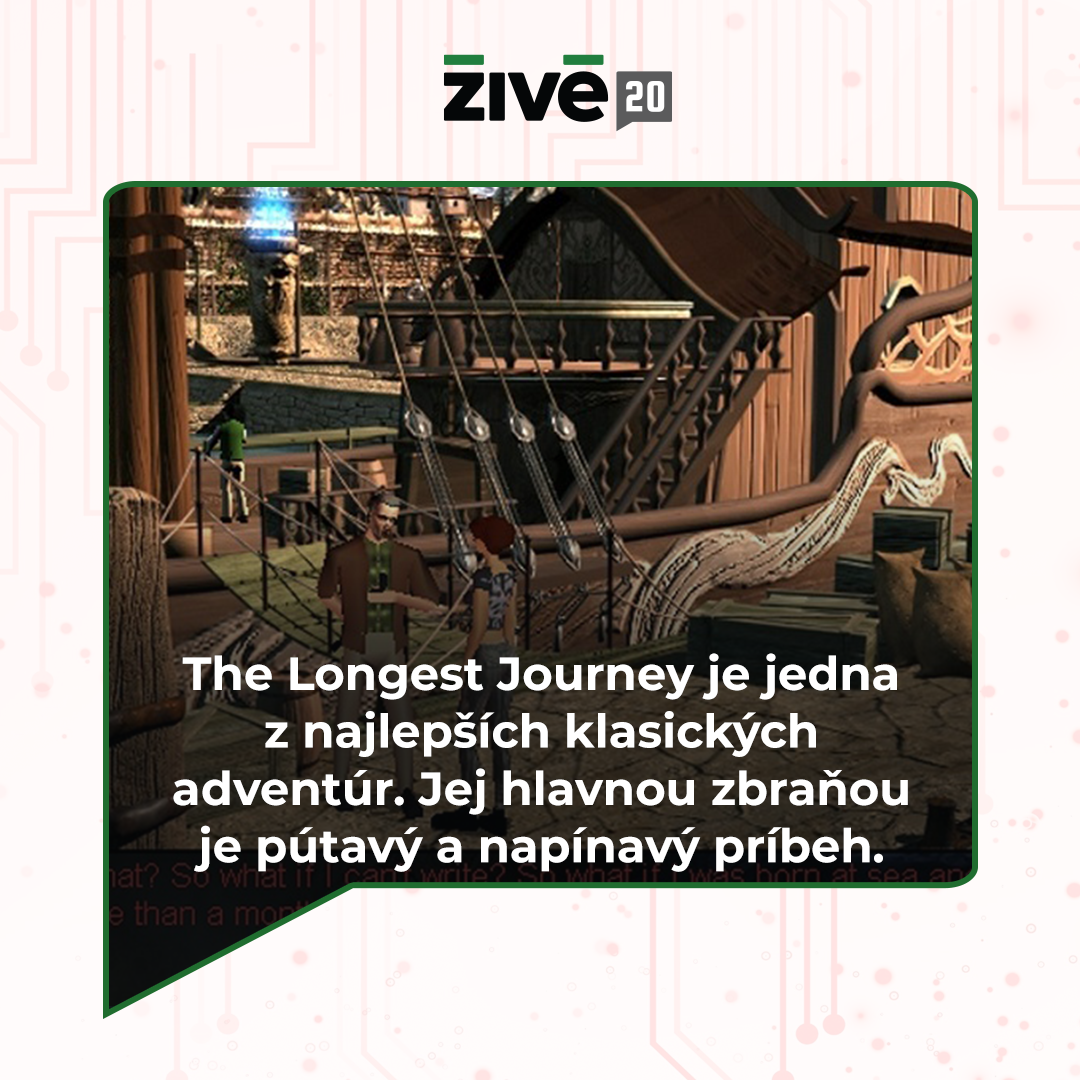 Najväčším tromfom The Longest Journey je pútavý a napínavý príbeh.