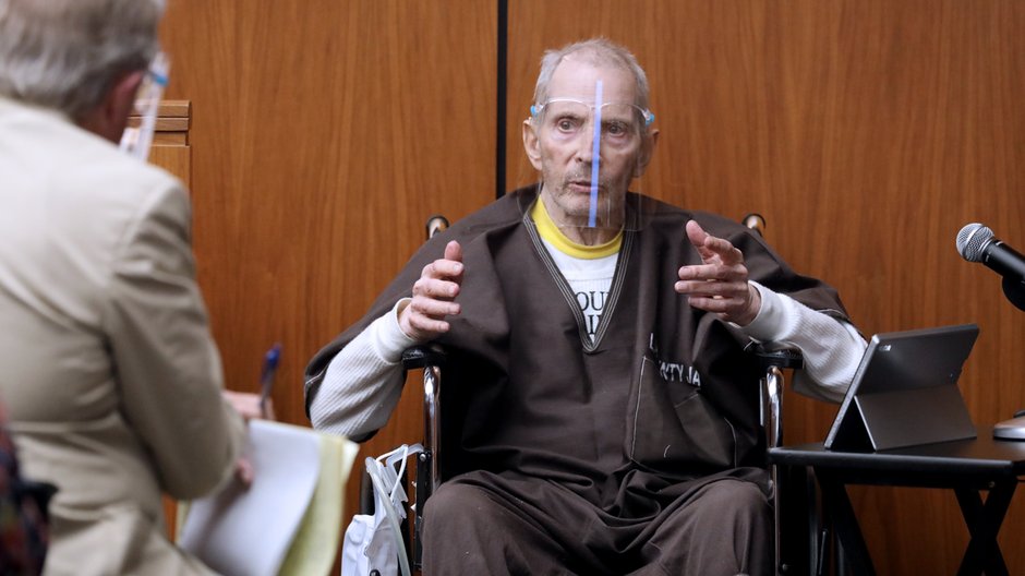 Robert Durst podczas procesu w Los Angeles o zamordowanie swej przyjaciółki (sierpień 2021 r.)