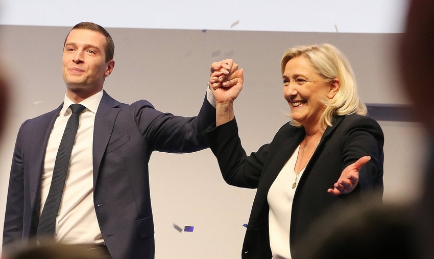 Žordan Bardela i Marin Le Pen