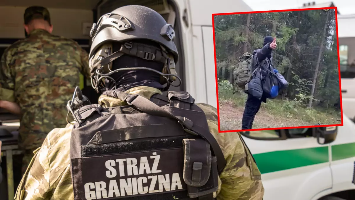 Straż Graniczna pokazała nowe nagranie z potencjalnie niebezpiecznej sytuacji na granicy z Białorusią
