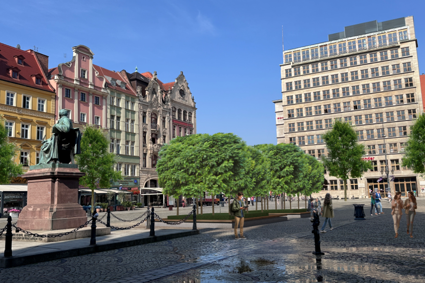 Nowa zieleń będzie rosła m.in. przy pomniku Fredry