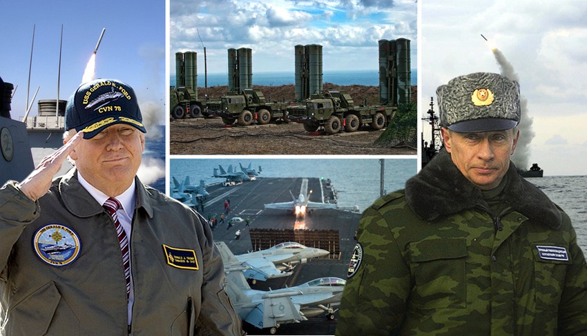 kombo Putin, Tramp, rat, rusija, amerika, sirija