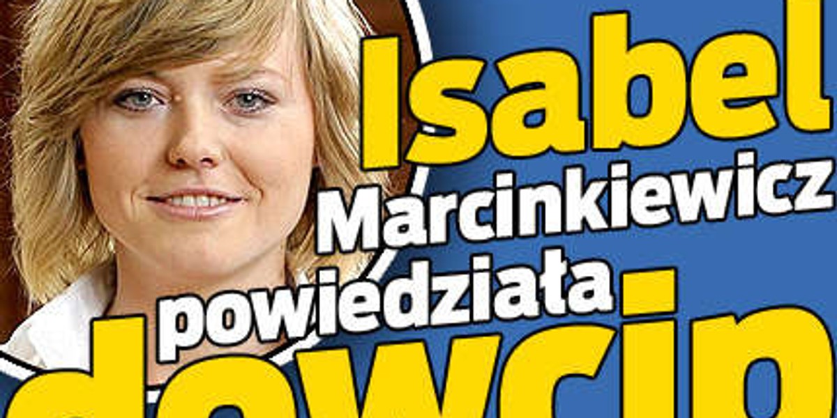 Isabel. Powiedziała dowcip