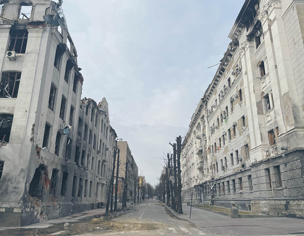 Ścisłe centrum Charkowa zbombardowane w pierwszych dniach rosyjskiej inwazji
