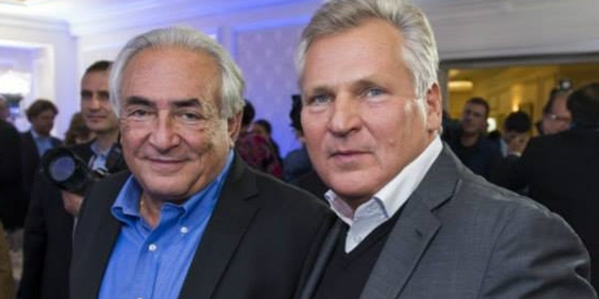 Aleksander Kwaśniewski i Dominik Strauss - Kahn