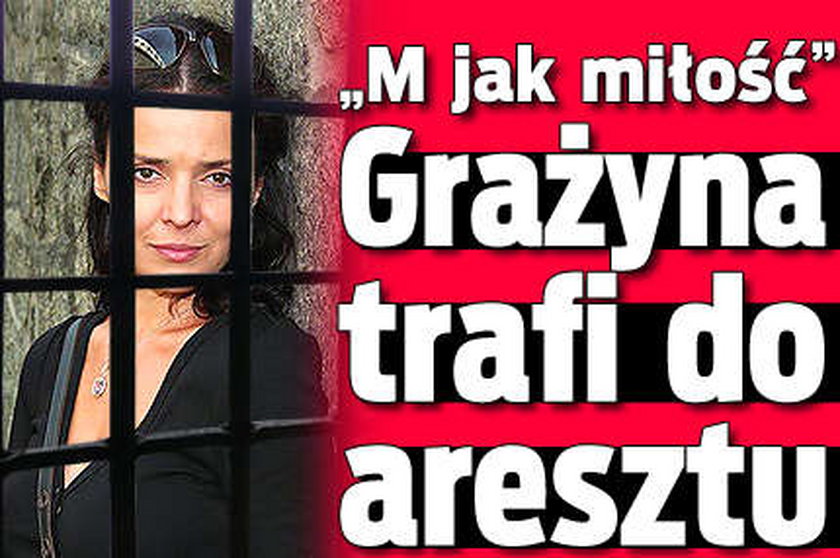 "M jak miłość". Grażyna trafi do aresztu