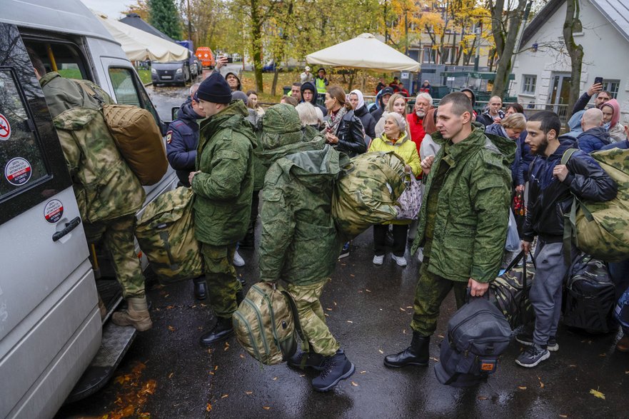 Poborowi w Moskwie 4 października 2022 r.