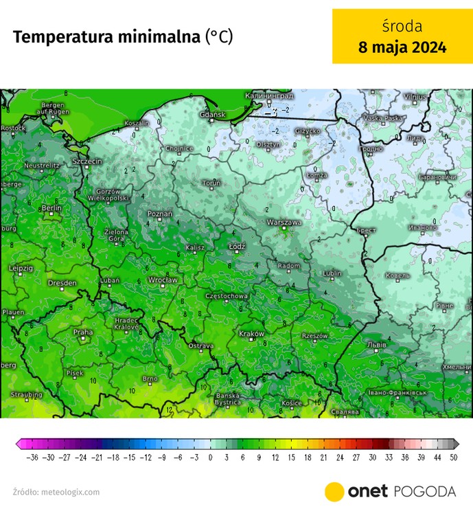 Im Norden wird es Frost geben