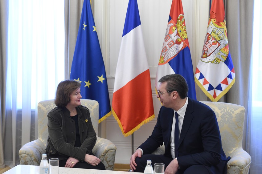 Vučić sa francuskom ministarkom Loazo