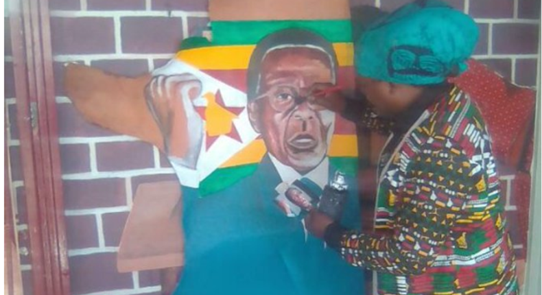 Rasta paints a portrait of Robert Mugabe but people say it has no iota of resemblance with the man