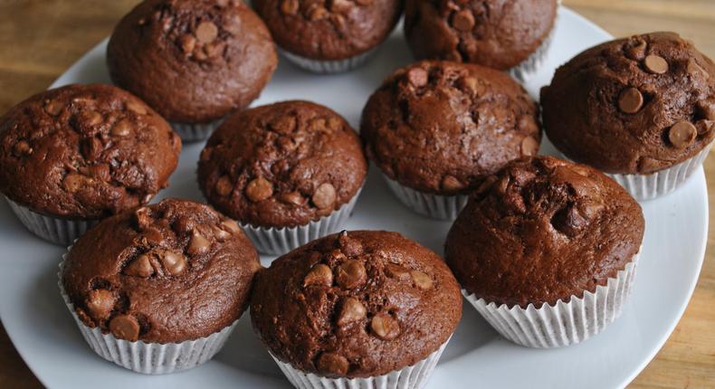 Moist chocolate muffins