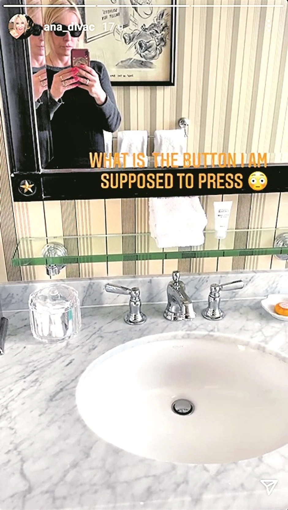 Ana Divac, objava na Instagramu