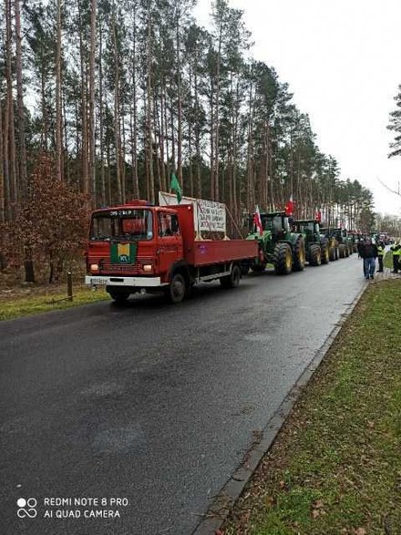 Protest rolników w Zachodniopomorskiem.