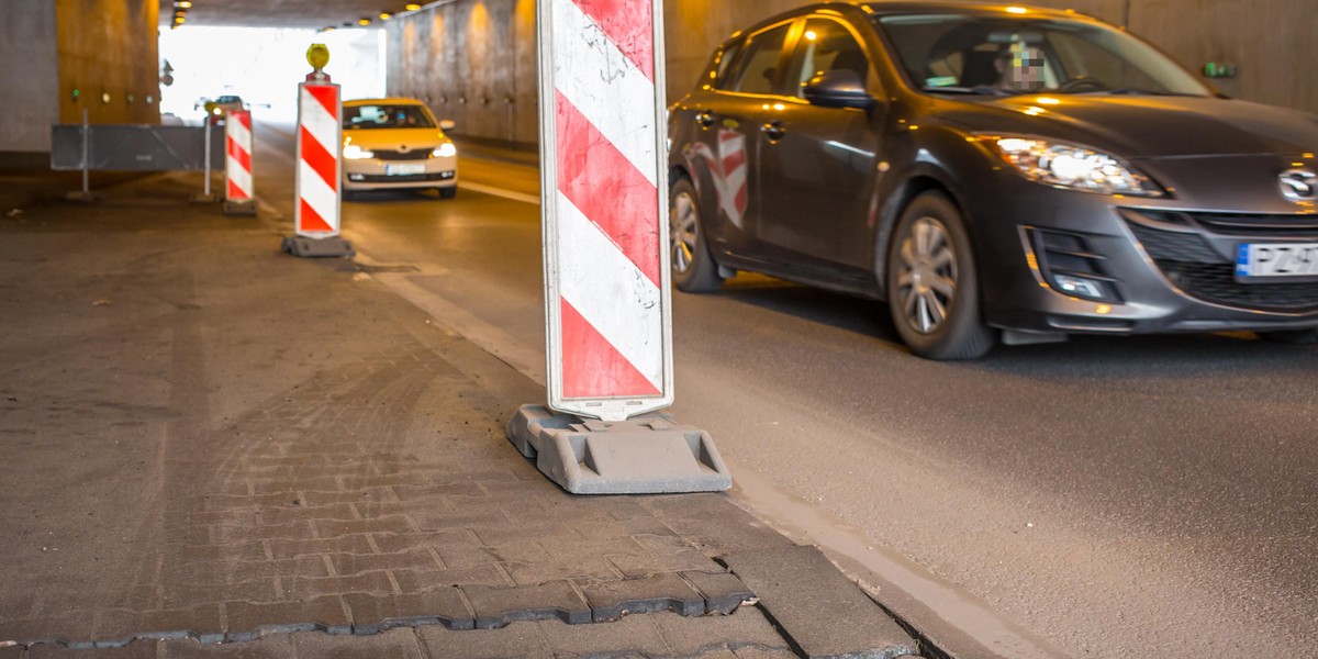 Ekspertyza uszkodzeń tunelu na Dębcu będzie kosztować 22 tys. zł