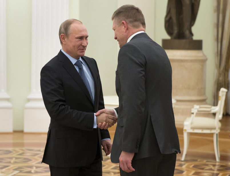 Władimir Putin i Robert Fico