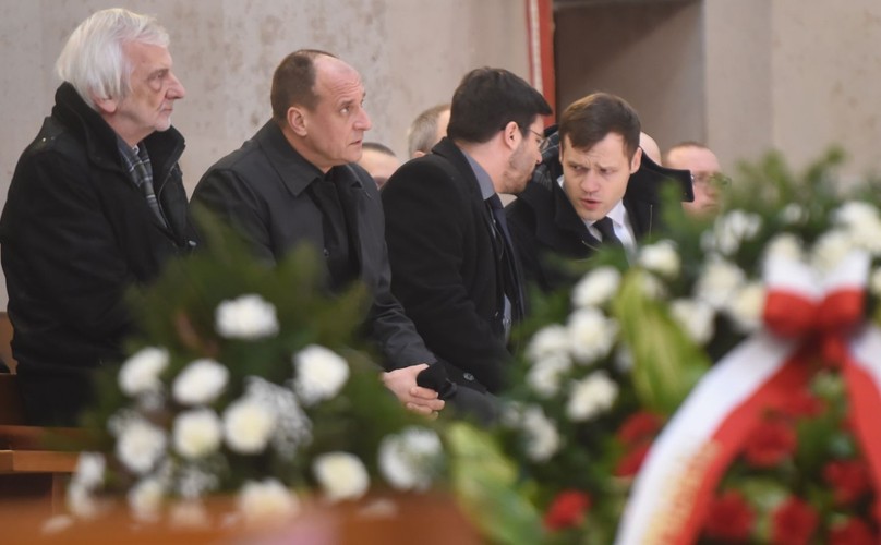 Politycy na pogrzebie