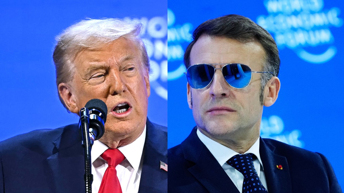 Donald Tramp i Emanuel Makron