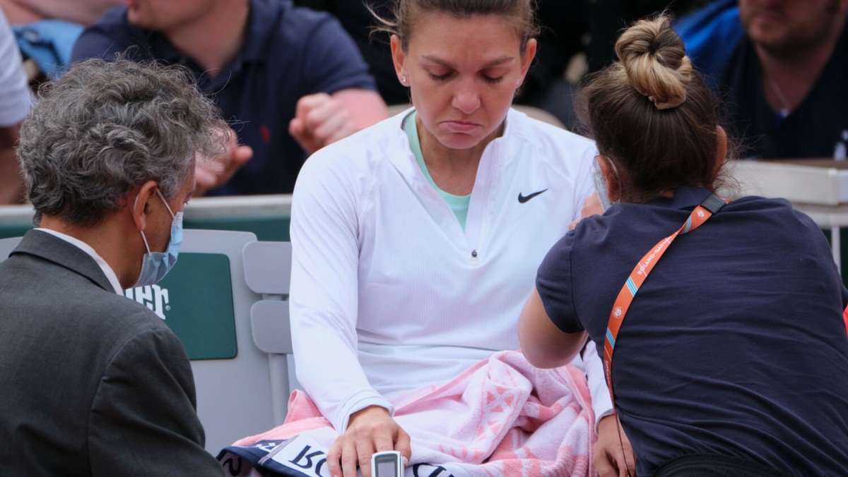 Simona Halep doznała ataku paniki podczas meczu. 