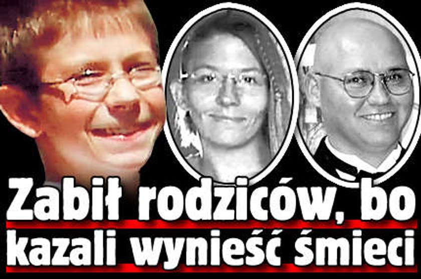 Zastrzelił rodziców z powodu śmieci