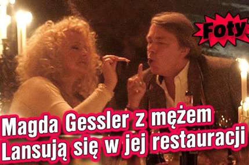 Magda Gessler z mężem. Lansują się w restauracji