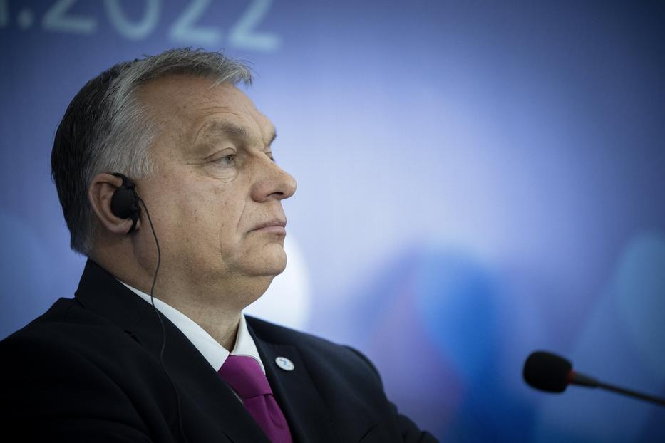 Orbán Viktor kormányfő a visegrádi országok miniszterelnökeinek kassai csúcstalálkozóján tartott közös sajtótájékoztatón  / Fotó: MTI/Miniszterelnöki Sajtóiroda/Fischer Zoltán