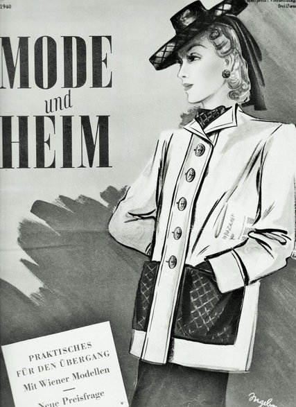 Okładka „Mode und Heim”, Niemcy 1940 rok. Ilustracja z książki „Krawcowe z Auschwitz” Lucy Adlington