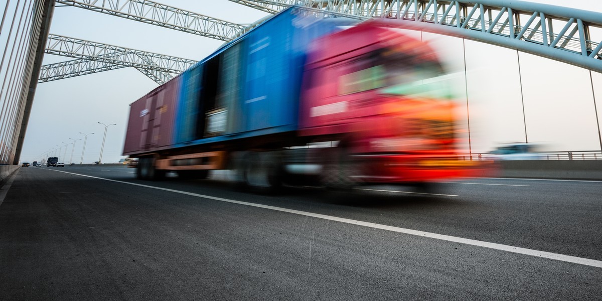 truck motion blur