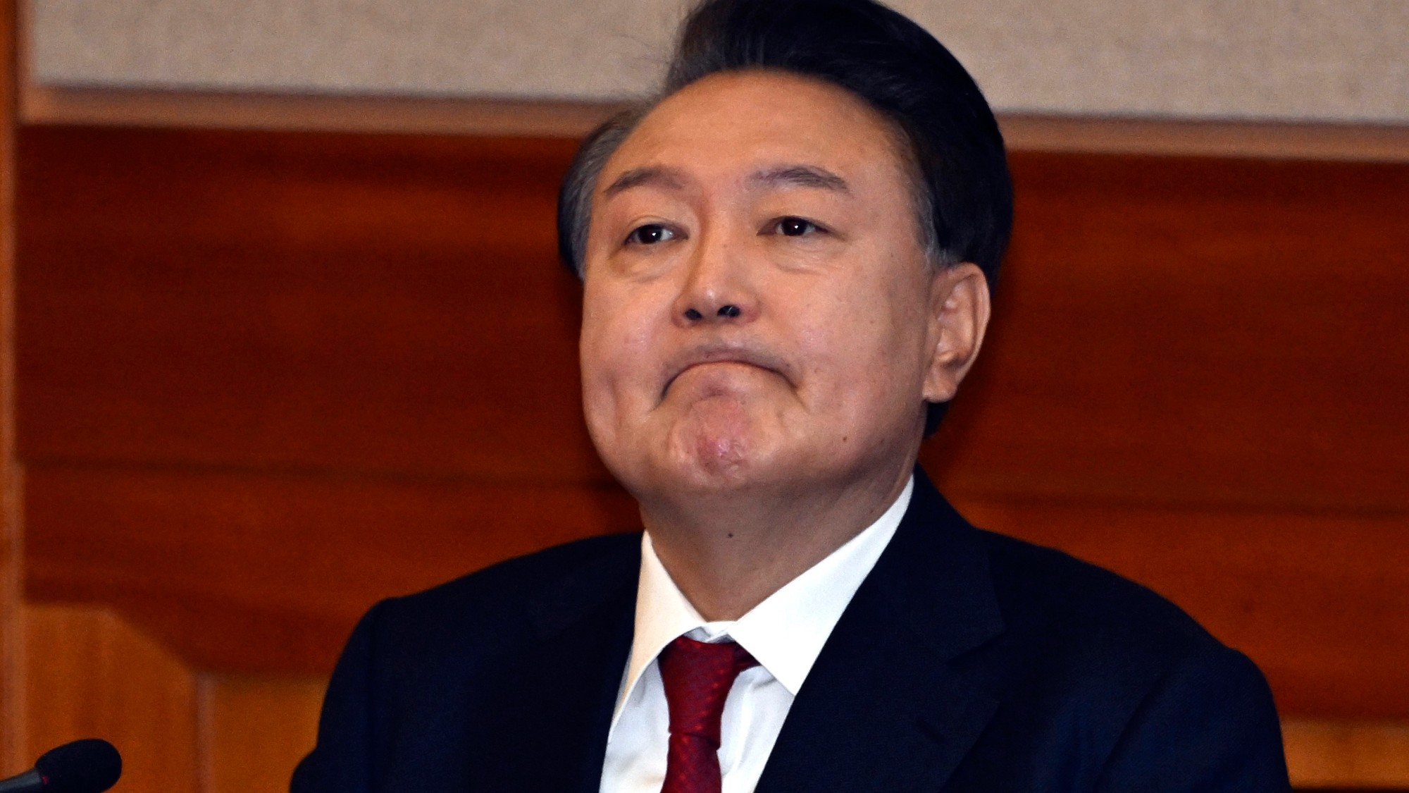 Odvolaný juhokórejský prezident Jun Sok-jol.