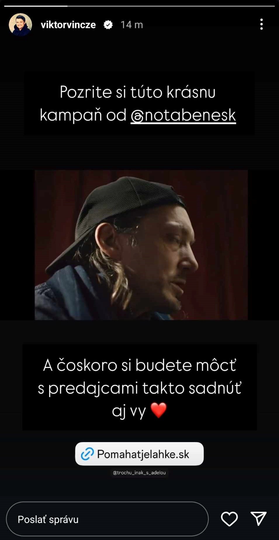 Súčasťou kampane je Adela Vinczeová.