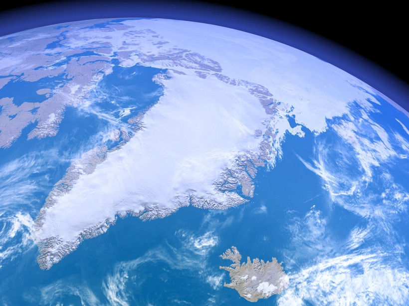 Grenlandia - widok z kosmosu