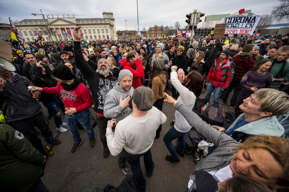 Protest w Kassel, 20 marca