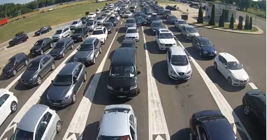 Granični prelaz Horgoš - ulaz u Srbiju iz Mađarske