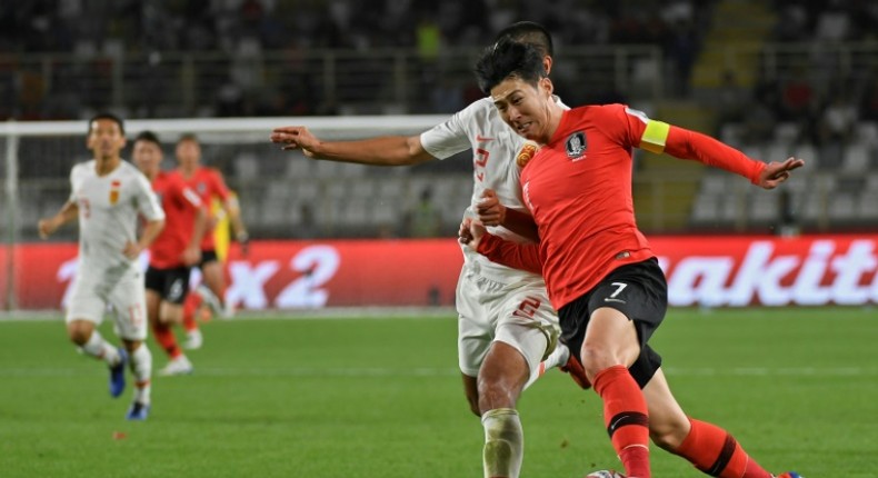 South Korea forward Son Heung-min was given close attention by his China opponents in their Asian Cup group C football match but still led them to a 2-0 victory in Abu Dhabi