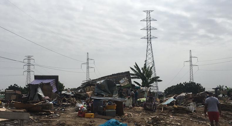 Hundreds displayed in a massive demolition exercise at American House 