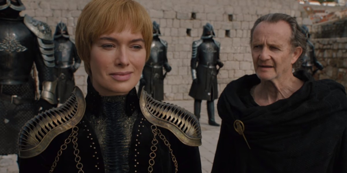 Na zdjęciu Cersei Lannister - ujęcie z nowego trailera ósmego sezonu "Gry o Tron". Premiera serialu w Polsce odbędzie się 15 kwietnia