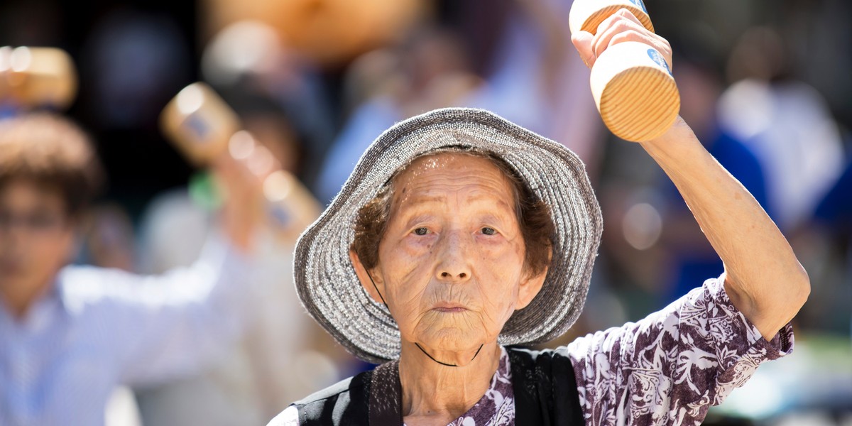 Japonia regularnie bije swój własny rekord liczby stulatków