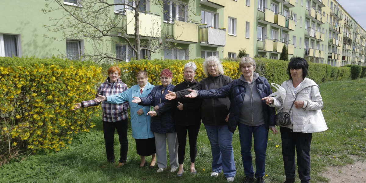 Lokatorzy bloku przy Morskiej 291 w Gdyni protestują