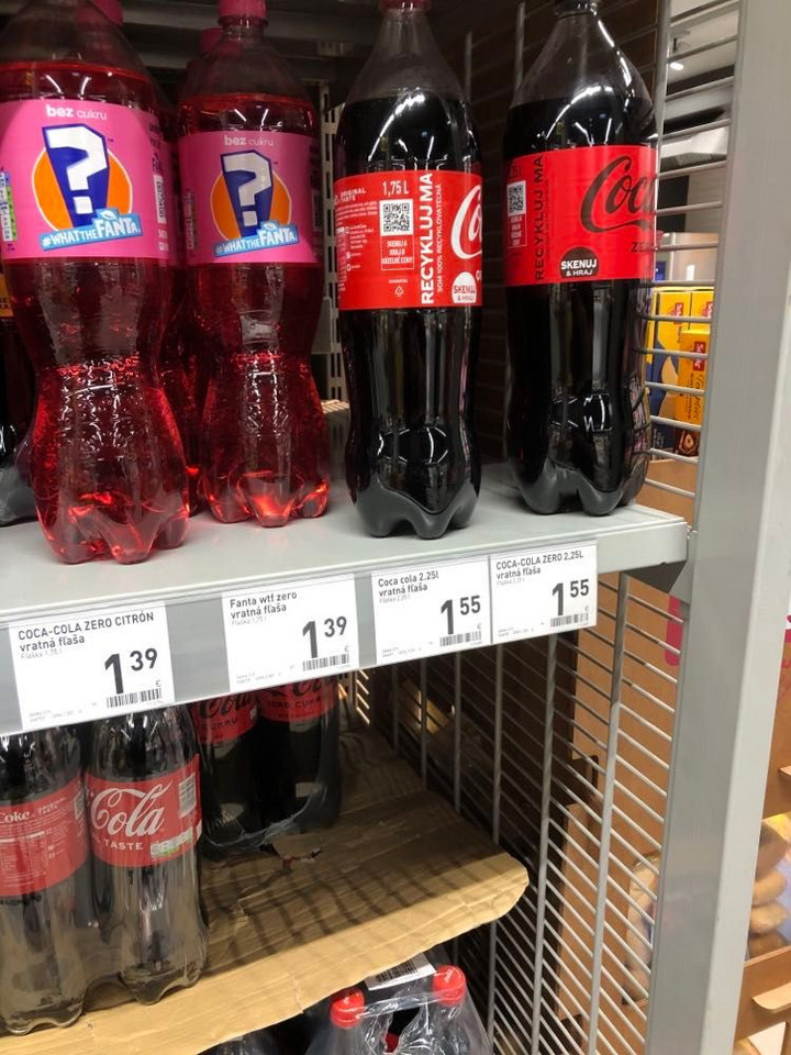 Coca-cola na Słowacji Tu dużo bardziej opłaca się ją kupić