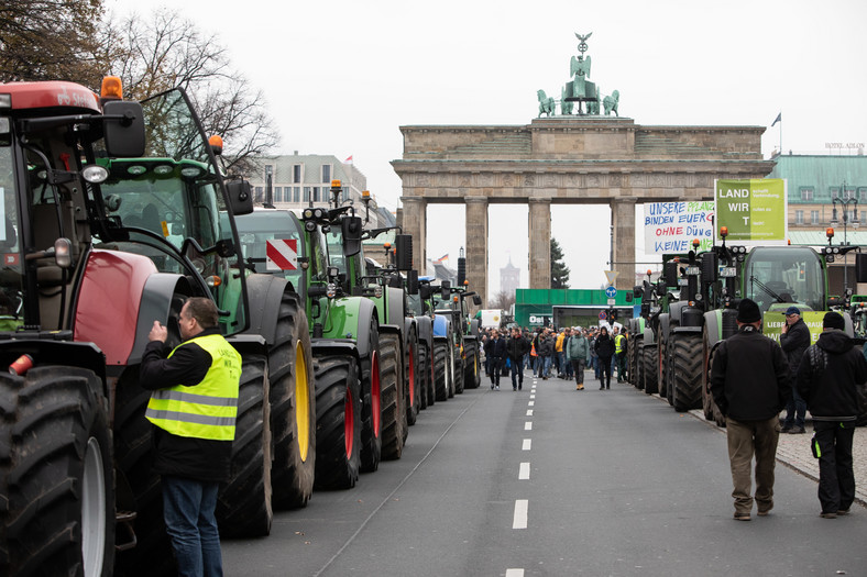 Protest rolników w Berlinie