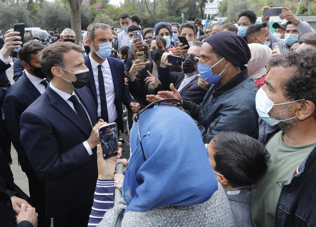 Emmanuel Macron w Montpellier