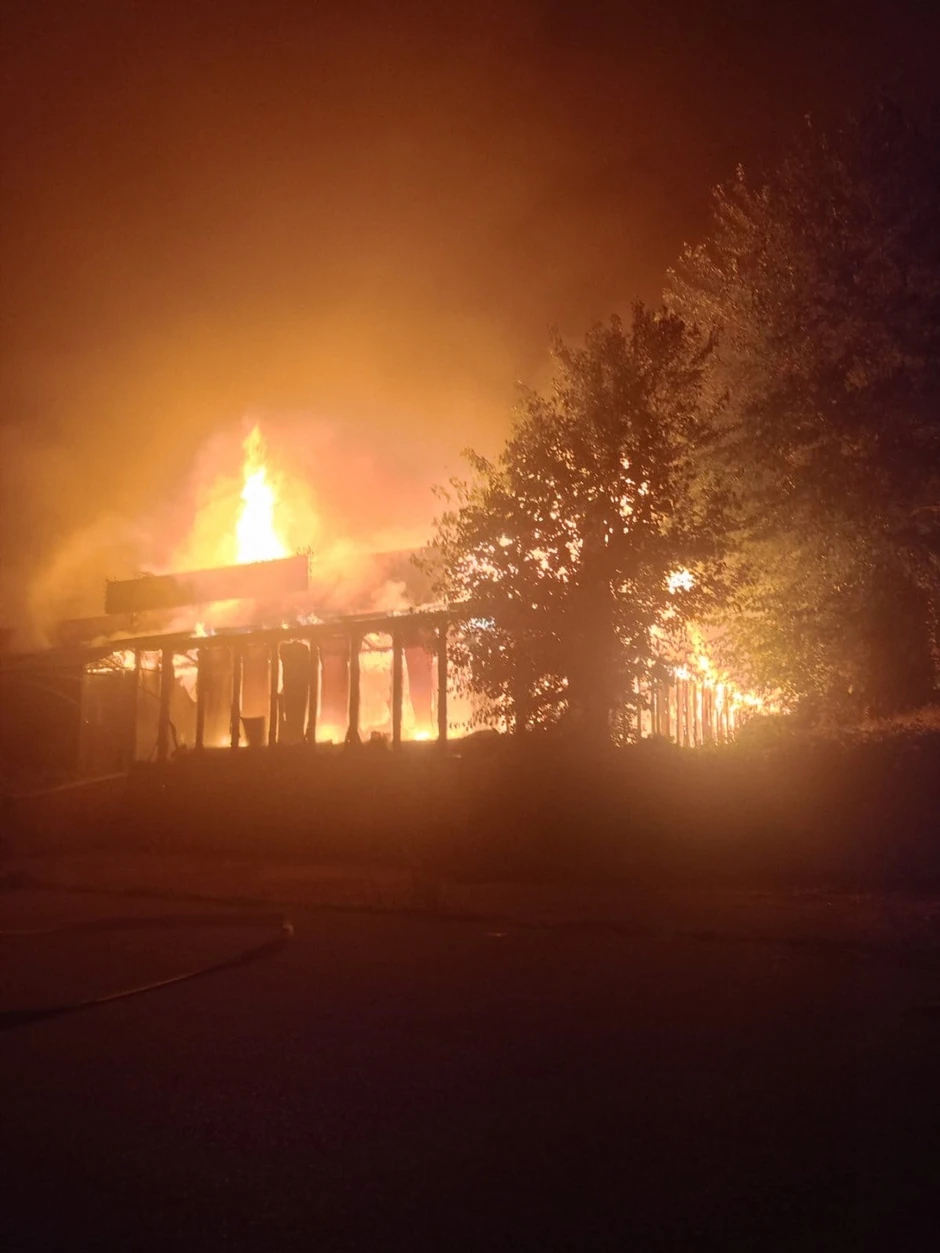 Fotografije požara u restoranu