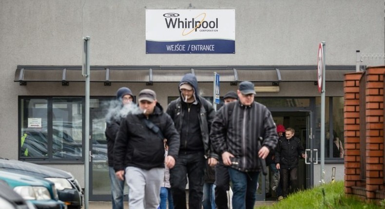 Threat of Whirlpool partially outsourcing French production to Poland has become a hot-button issue in France's presidential campaign